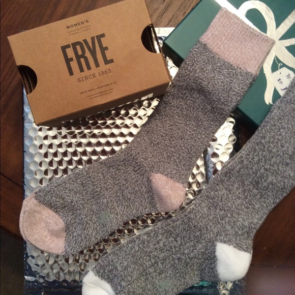 FRYE Super-soft Boot Socks- 2 pair NWT Grey - Picture 4 of 5